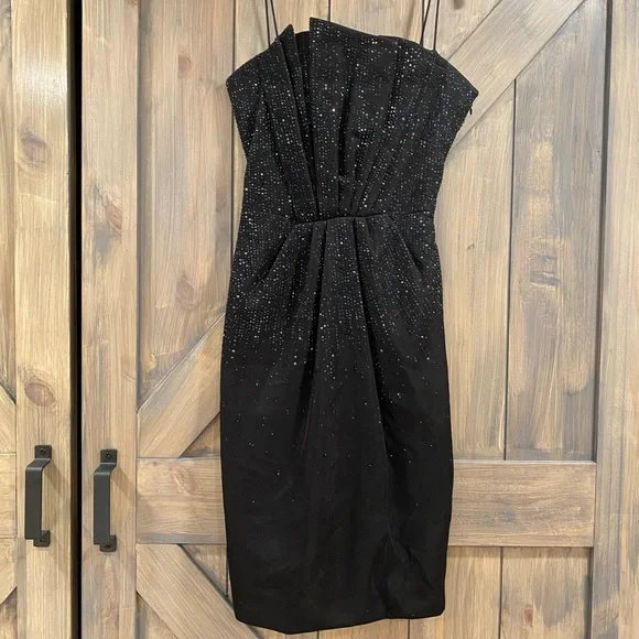 white christmas dresses Portia & Scarlett Amarni Mini Cocktail Dress 2 / Black